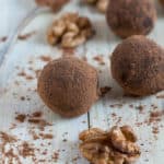 No-bake energy balls coated with carob