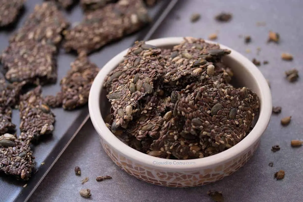 Easy to Make Gluten-Free and Vegan Seed Crackers (with video)