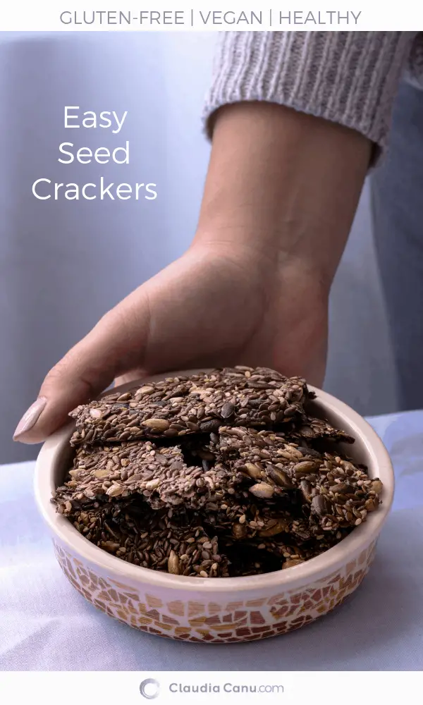 Easy to Make Gluten-Free and Vegan Seed Crackers (with video)