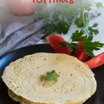Gluten-free and vegan tortillas with chickpea flour