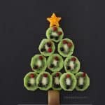 Christmas tree recipe made with fruits