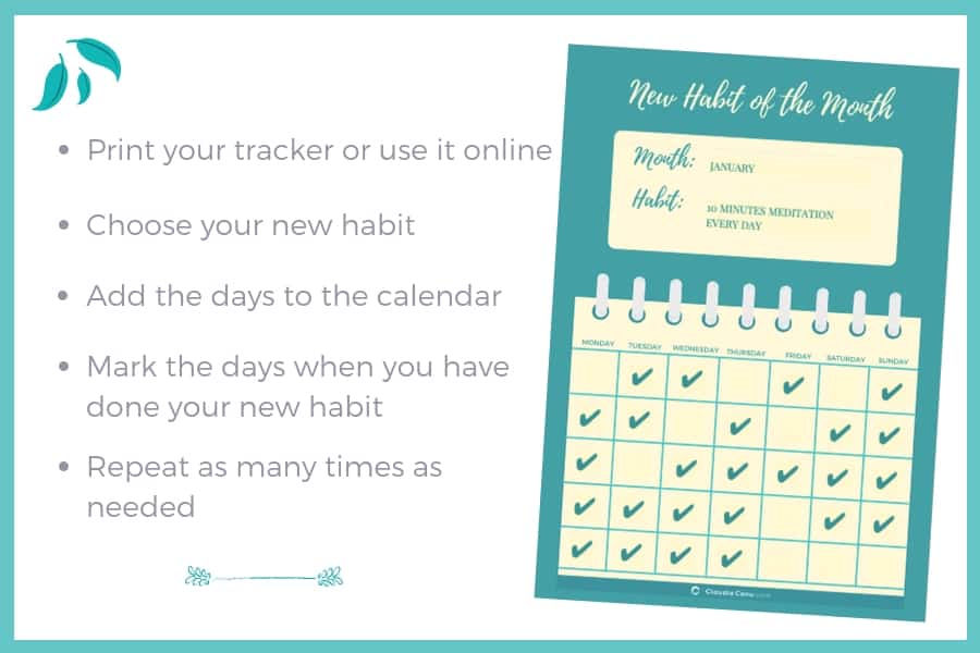 Tracker for new habits