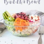 Gluten-free and balanced Buddha bowl