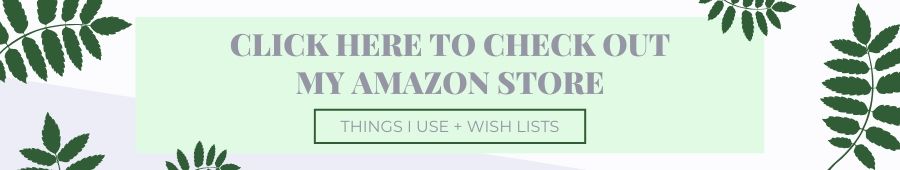 A banner with the invitation to check my amazon influencer store