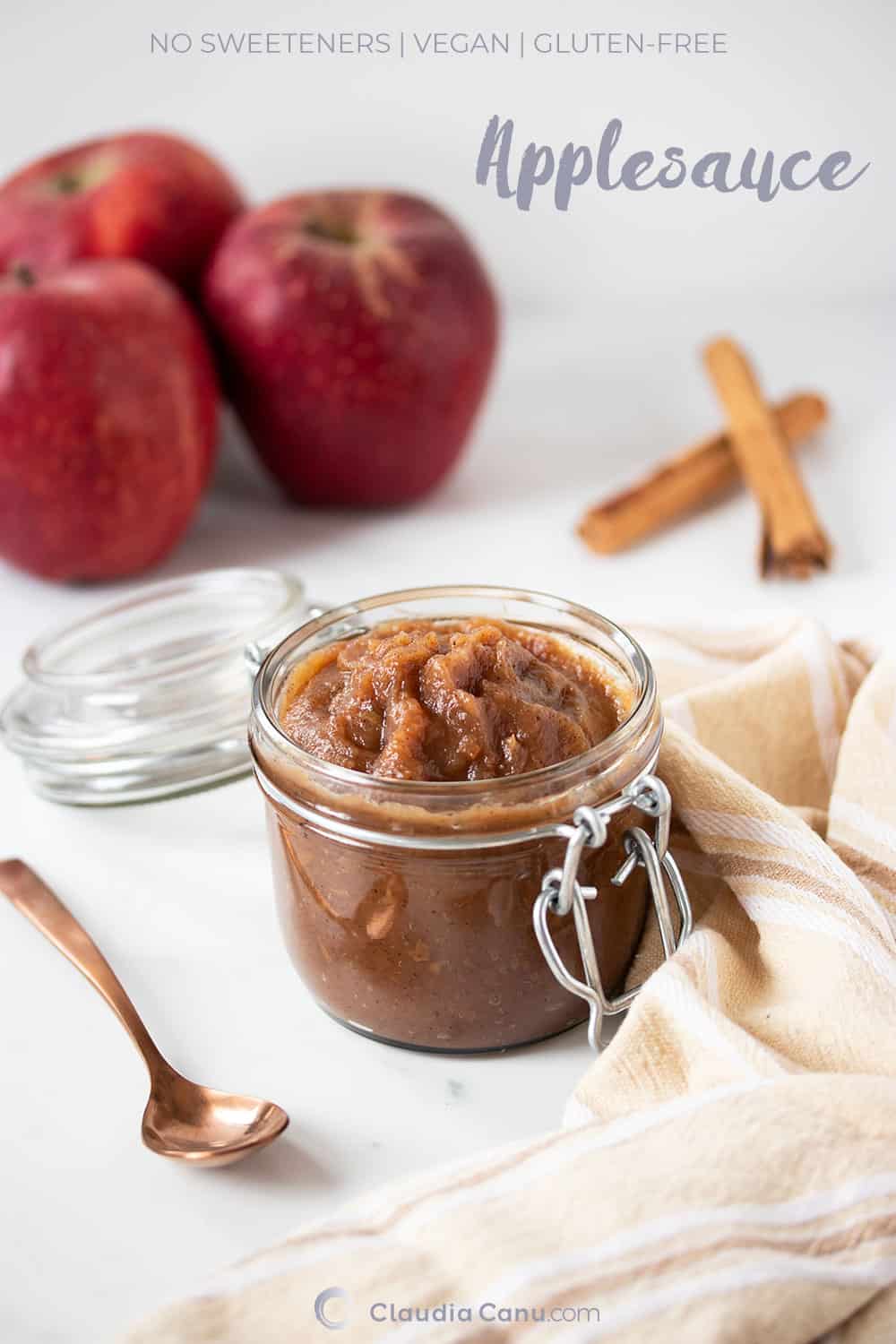 AllNatural Sweetenerfree Applesauce Recipe 🍎 Claudia Canu