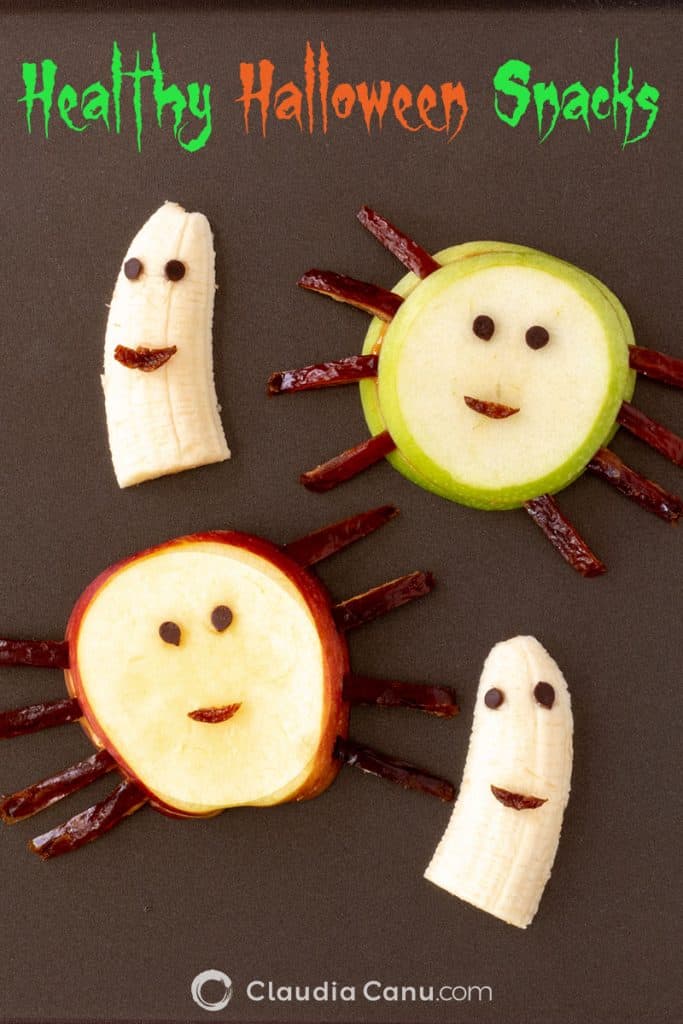 Healthy Halloween Snacks made with fruits