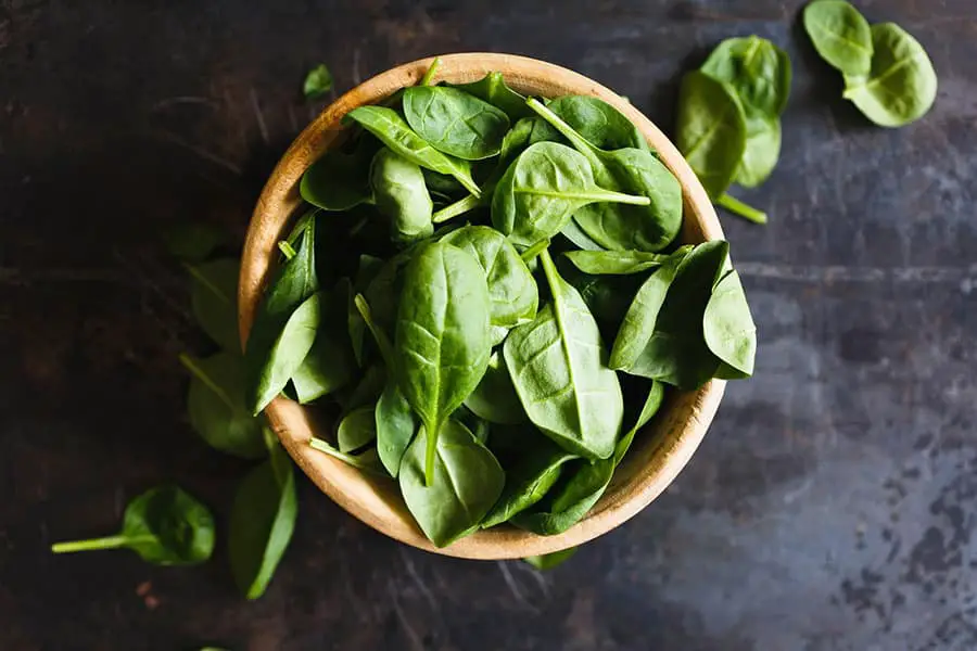 A bowl with green leafs for healthy eating tips 