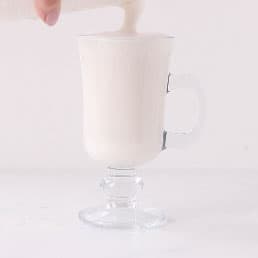 Add the foam to the chai latte