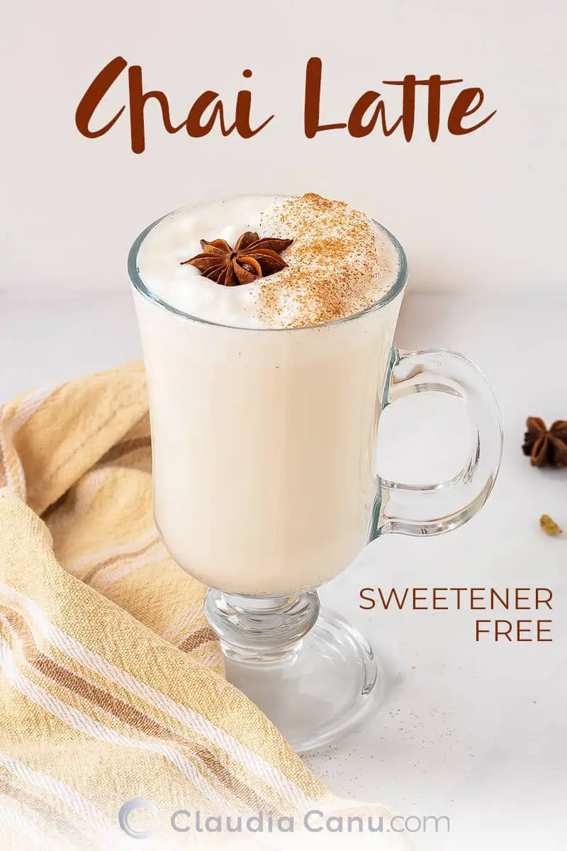 Homemade SugarFree Chai Tea Latte Recipe 🥛 Claudia Canu