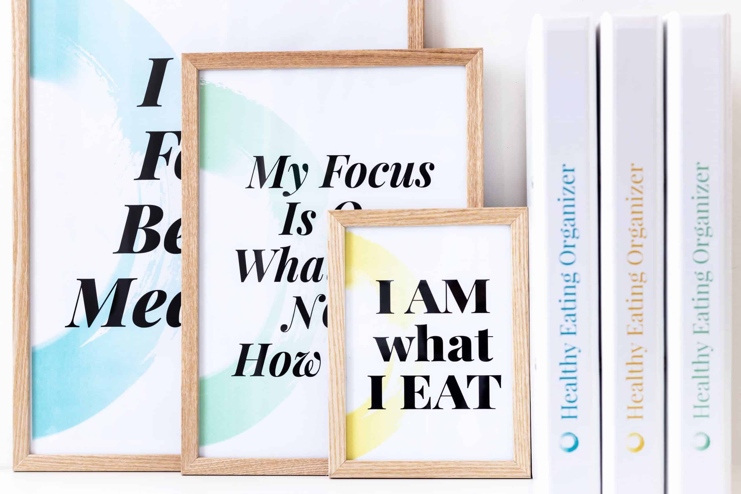 Healthy Eating Organizer Motivational Posters And Binders