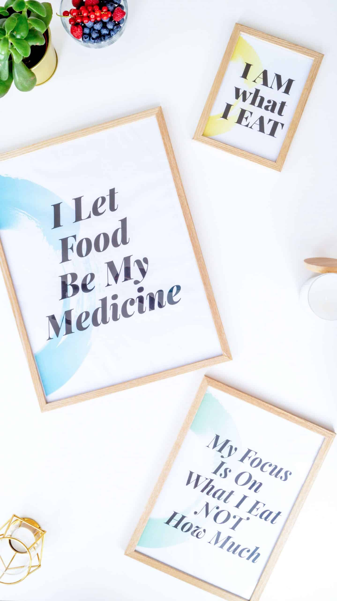 Healthy Eating Organizer Motivational Posters