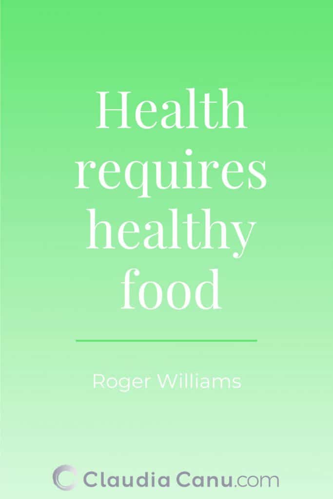 Healthy Eating Quote by Williams